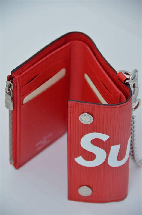 supreme louis vuitton epi wallet|Supreme x Louis Vuitton Chain Wallet Review .